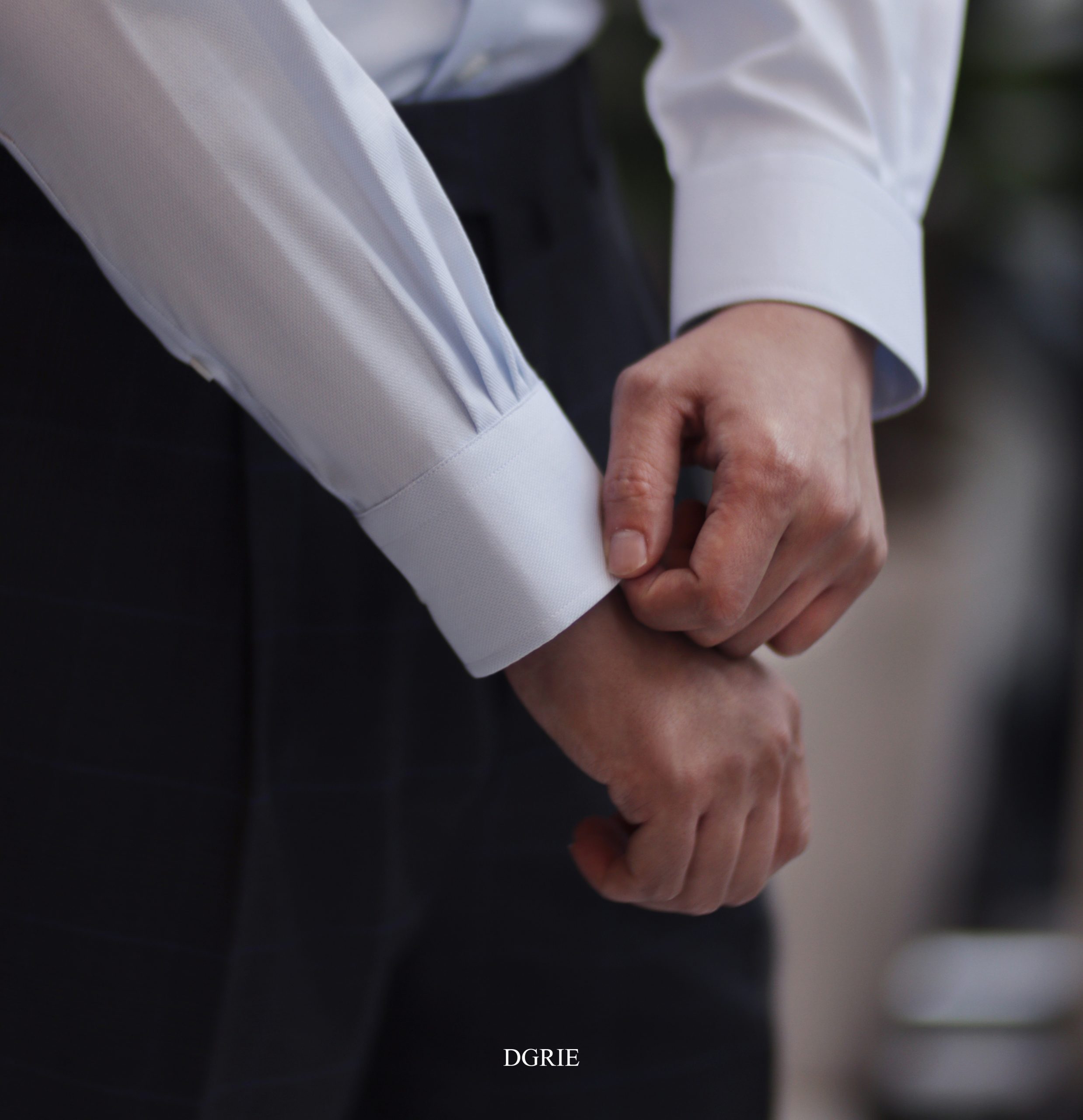 ตัดเชิ้ต DGRIE Light Blue Oxford Button Down Shirts