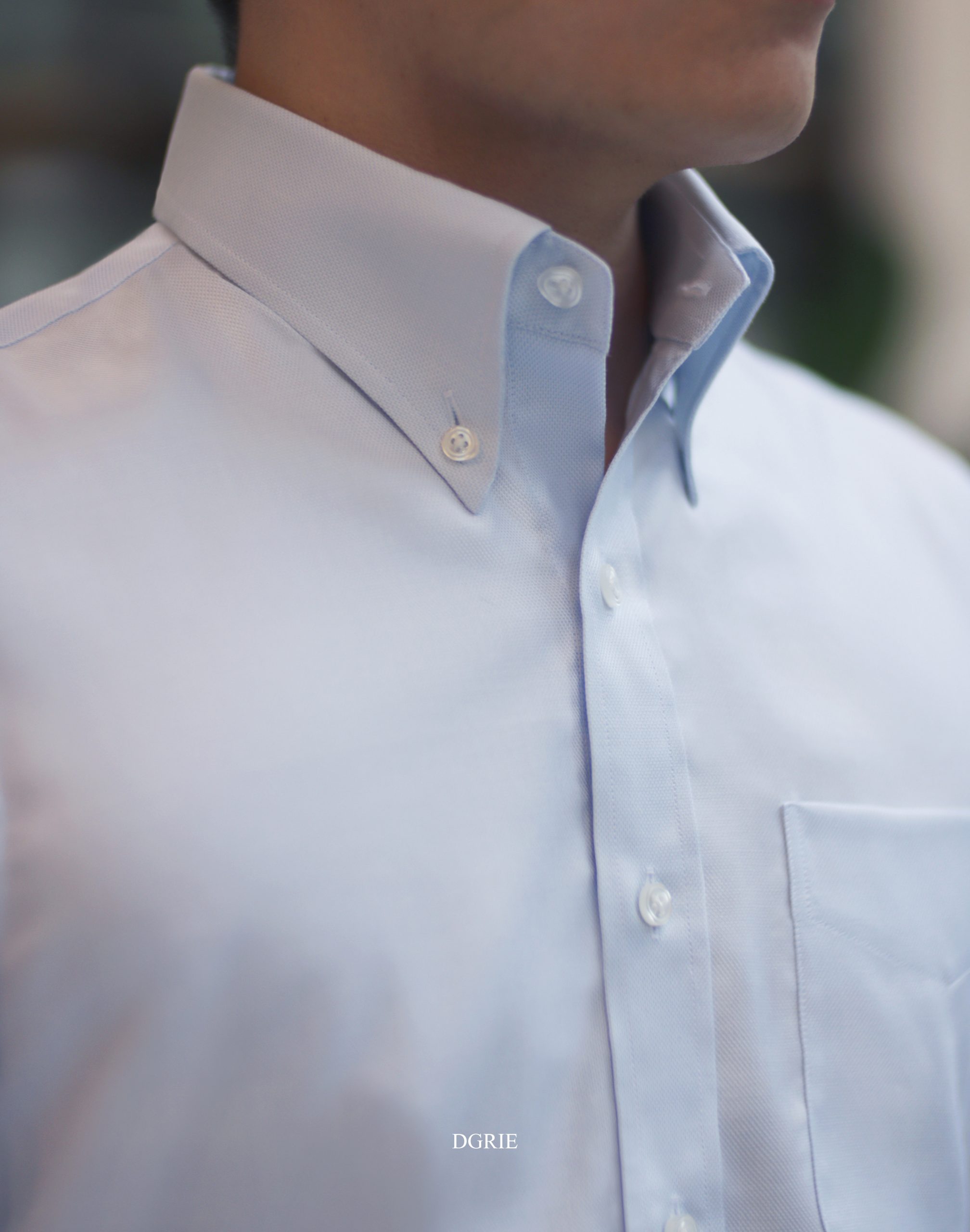 ตัดเชิ้ต DGRIE Light Blue Oxford Button Down Shirts