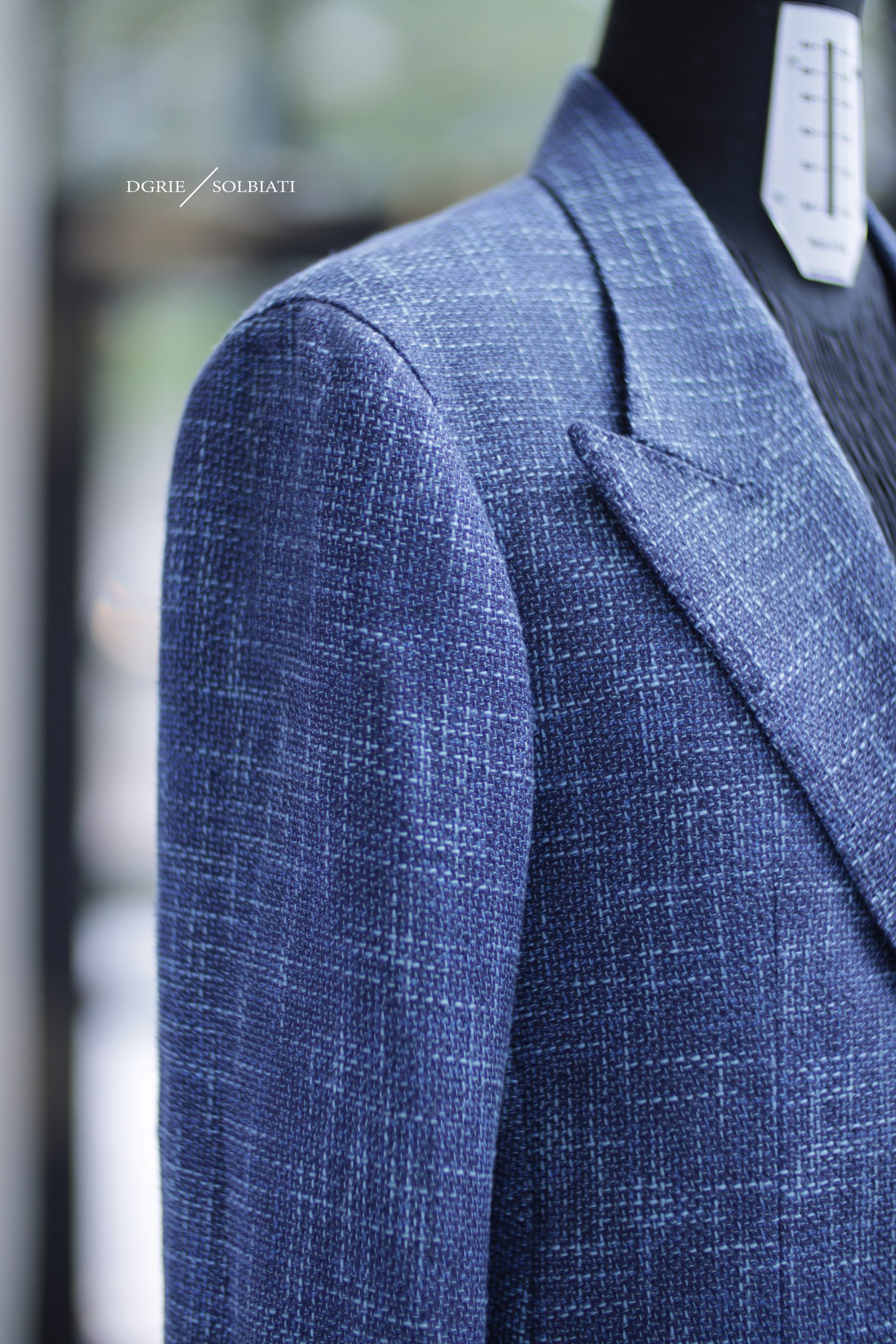 DGRIE – Navy Blue Linen Solbiati Sport Jacket