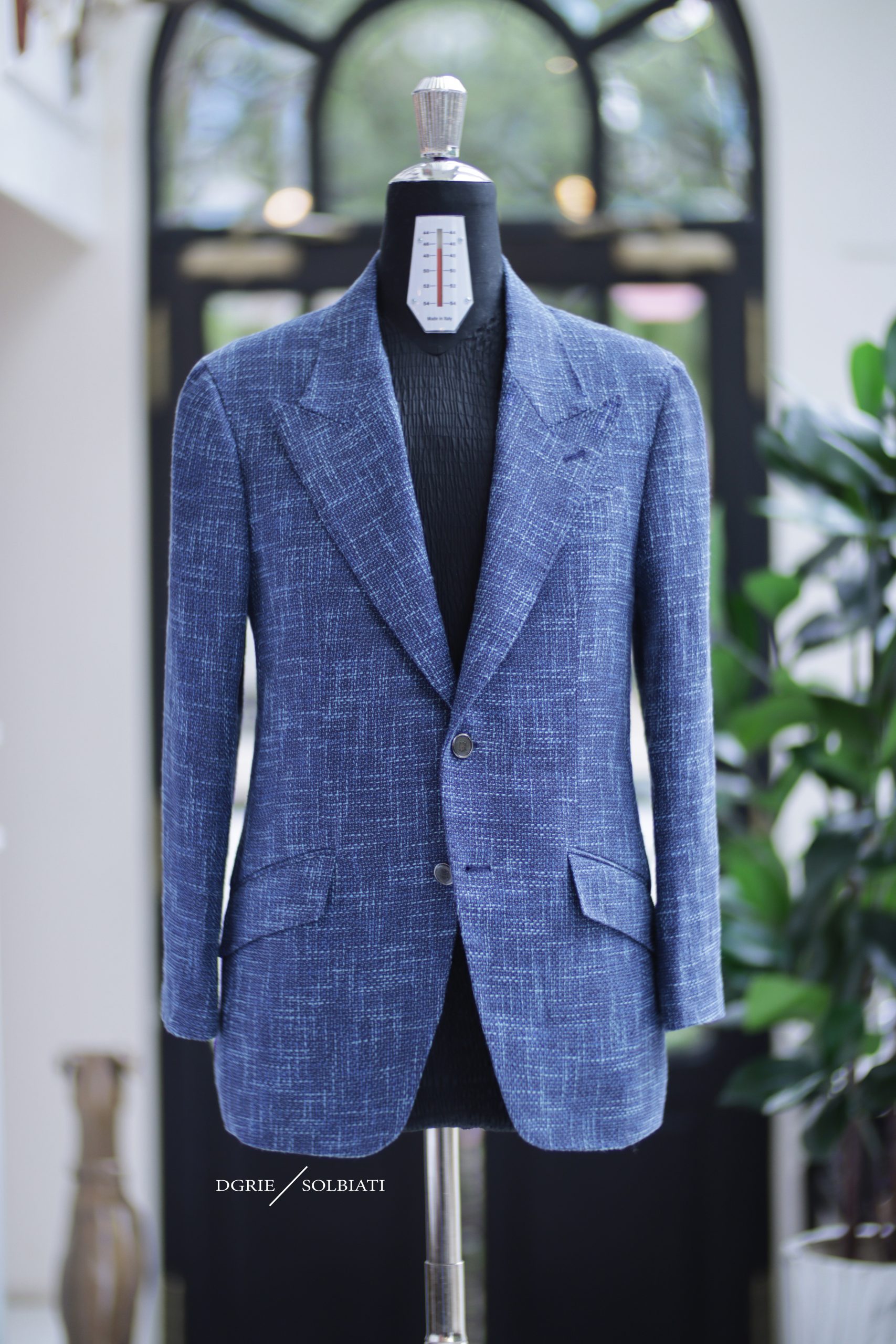 DGRIE – Navy Blue Linen Solbiati Sport Jacket