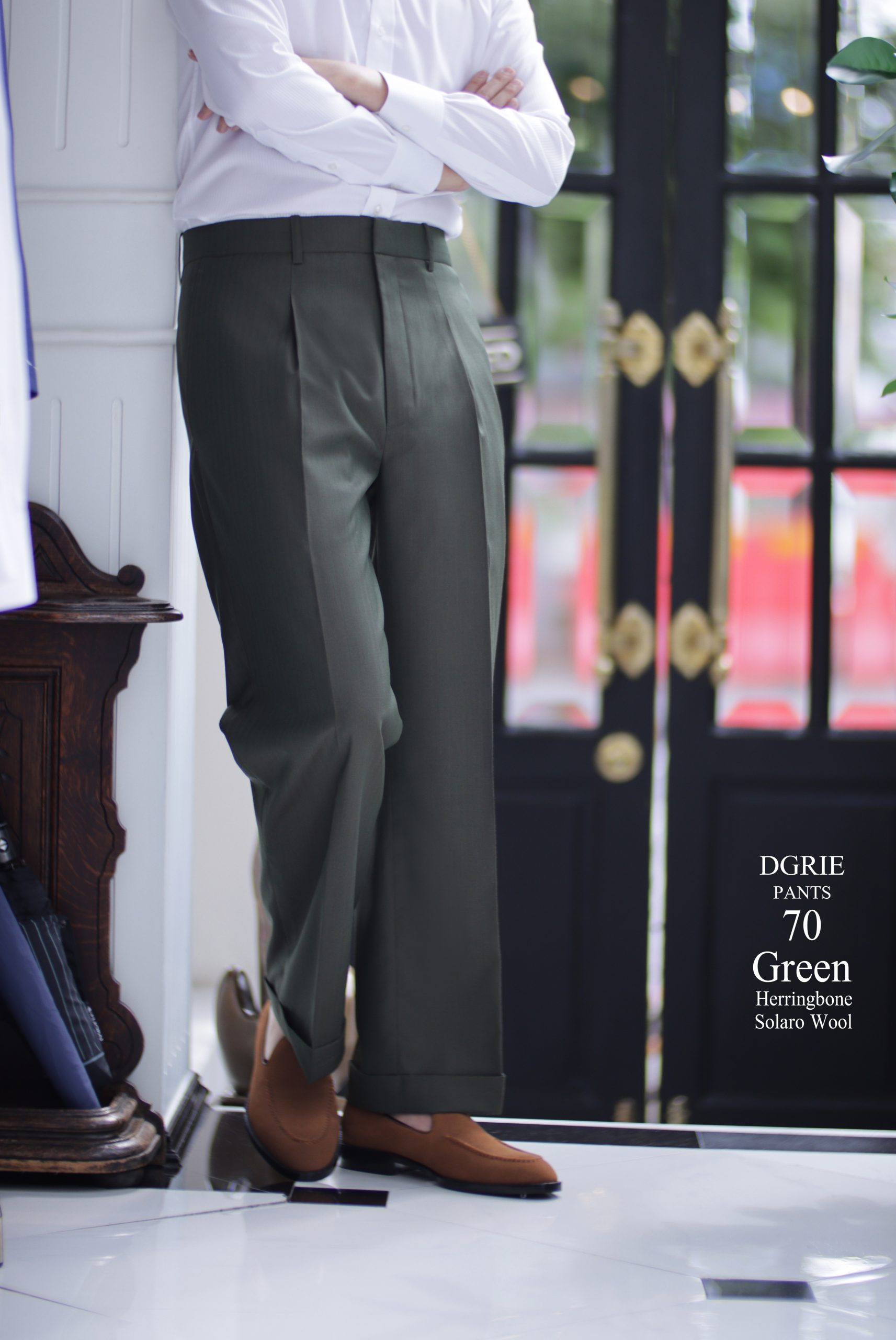 DGRIE PANTS 70 - "SOLARO SINGLE PLEATED PANTS"