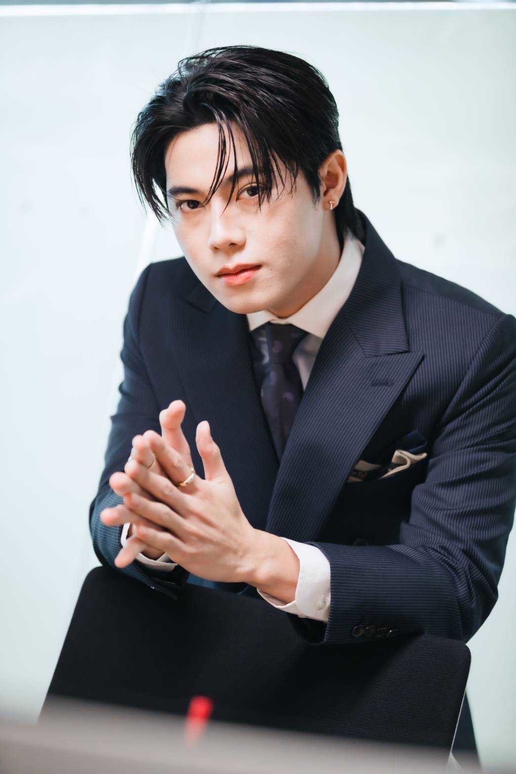 DGRIE Spotlight: Ohm Sarit Elegance in Motion Navy Pinstripe Suits