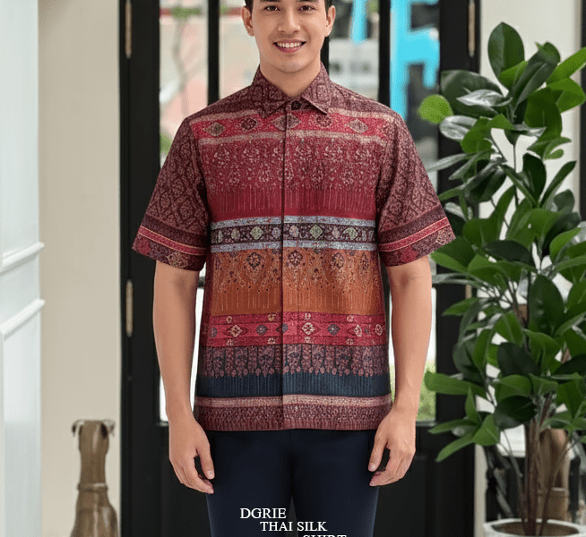 DGRIE - Thai Silk Short Sleeve Shirt