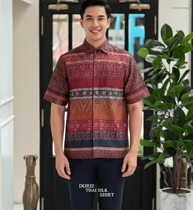 DGRIE - Thai Silk Short Sleeve Shirt 20 DGRIE - Thai Silk Short Sleeve Shirt