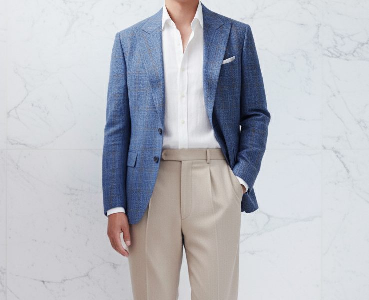 DGRIE Wool Linen Jacket Suits ตัดสูทผ้าวูลลินิน สไตล์ลำลอง