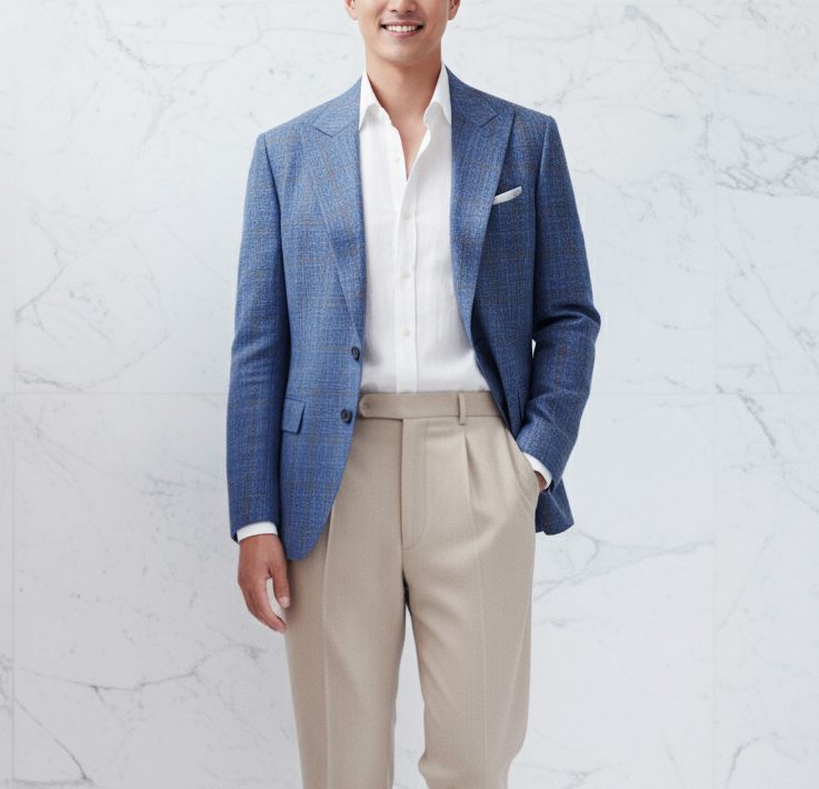DGRIE Wool Linen Jacket Suits ตัดสูทผ้าวูลลินิน สไตล์ลำลอง