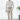 กางเกง Ivory White Stripes Dot Blend Wool Pants