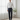 Navy Blue Stripe Dot Blend Wool Pants - DGRIE