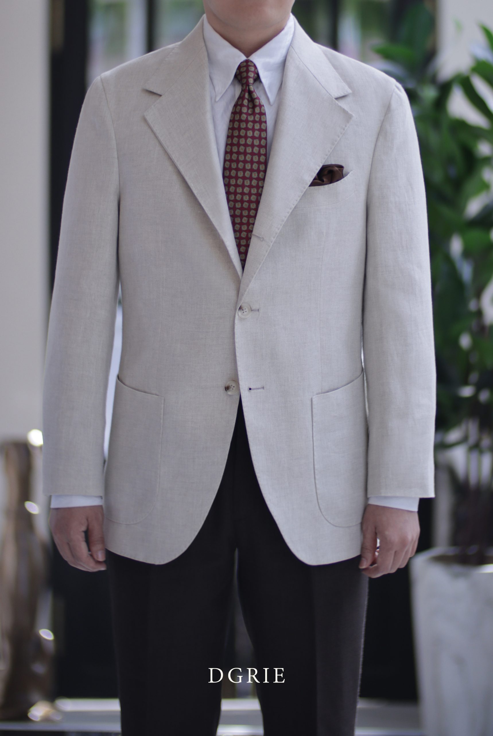 ตัดสูทลินิน Classic Natural Linen Sport Jacket