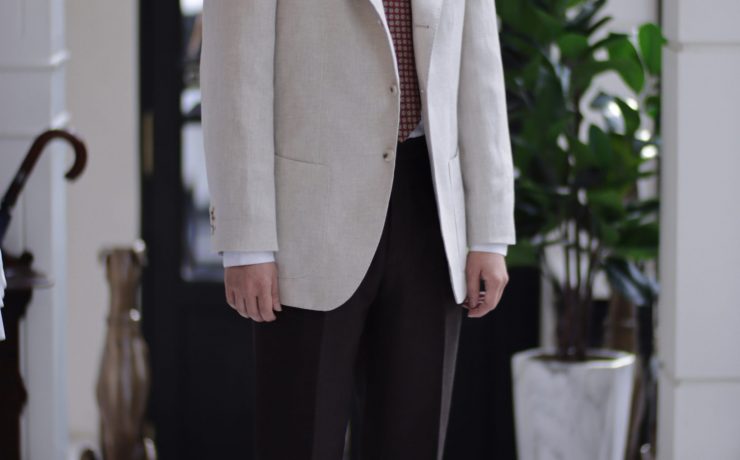 ตัดสูทลินิน Classic Natural Linen Sport Jacket