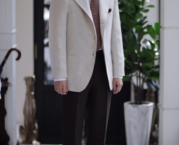 ตัดสูทลินิน Classic Natural Linen Sport Jacket
