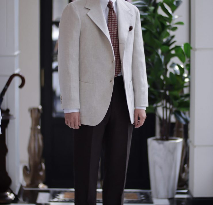 ตัดสูทลินิน Classic Natural Linen Sport Jacket