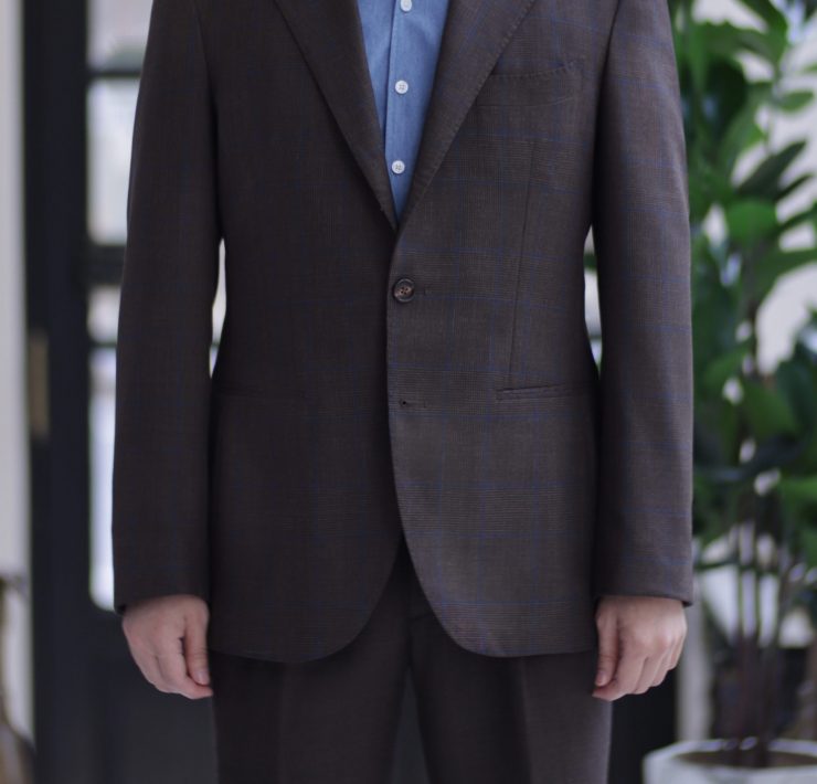 DGRIE Brown Navy Check High Twist Suits 14 DGRIE Brown Navy Check High Twist Suits