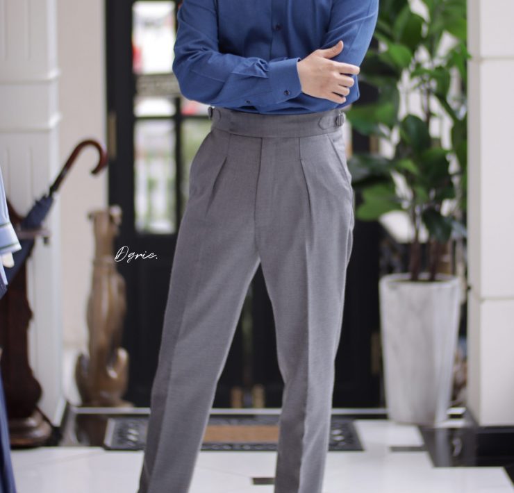 ร้านตัดเชิ้ต DGRIE Button Down Denim Shirt