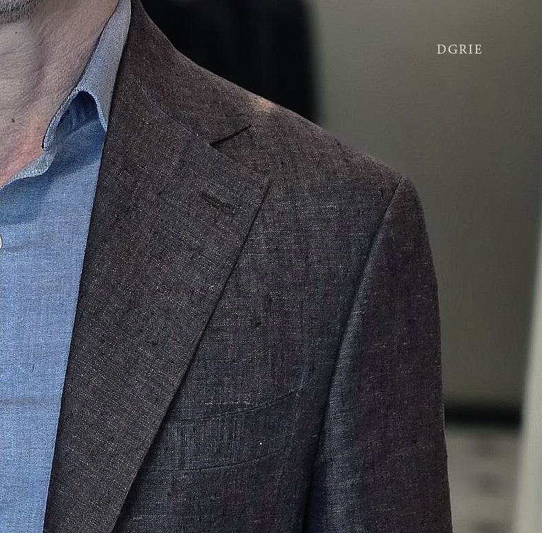 ตัดสูท ลินิน DGRIE Dark Brown Linen Suits