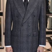 ร้านตัดสูท DGRIE Dark Grey Prince of wales Double Breasted Suits