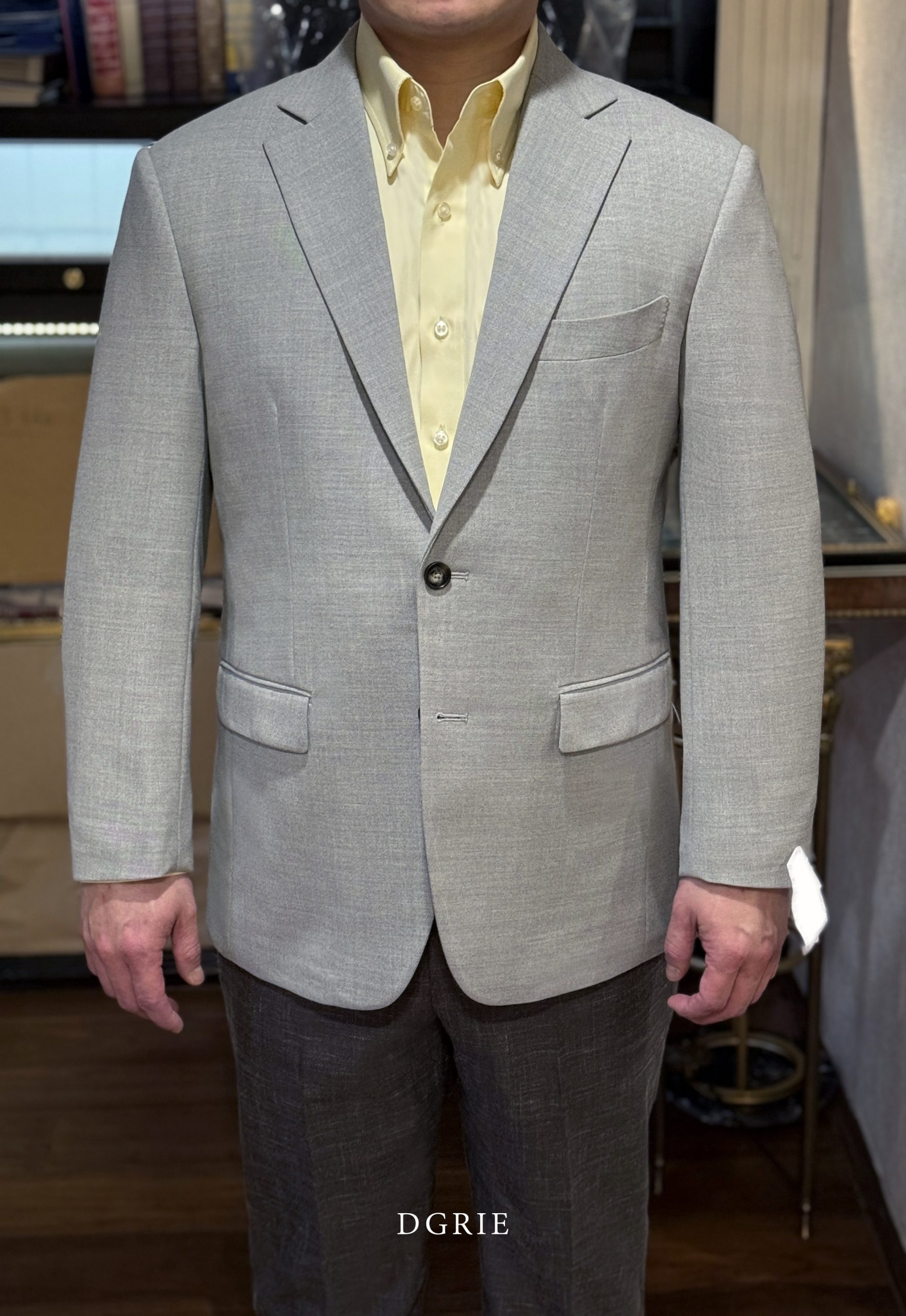 DGRIE - Full Canvas Grey 4 Ply Wool Suit