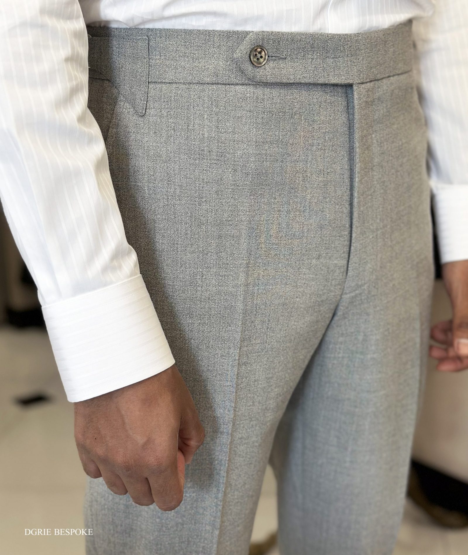 DGRIE - Full Canvas Grey 4 Ply Wool Suit