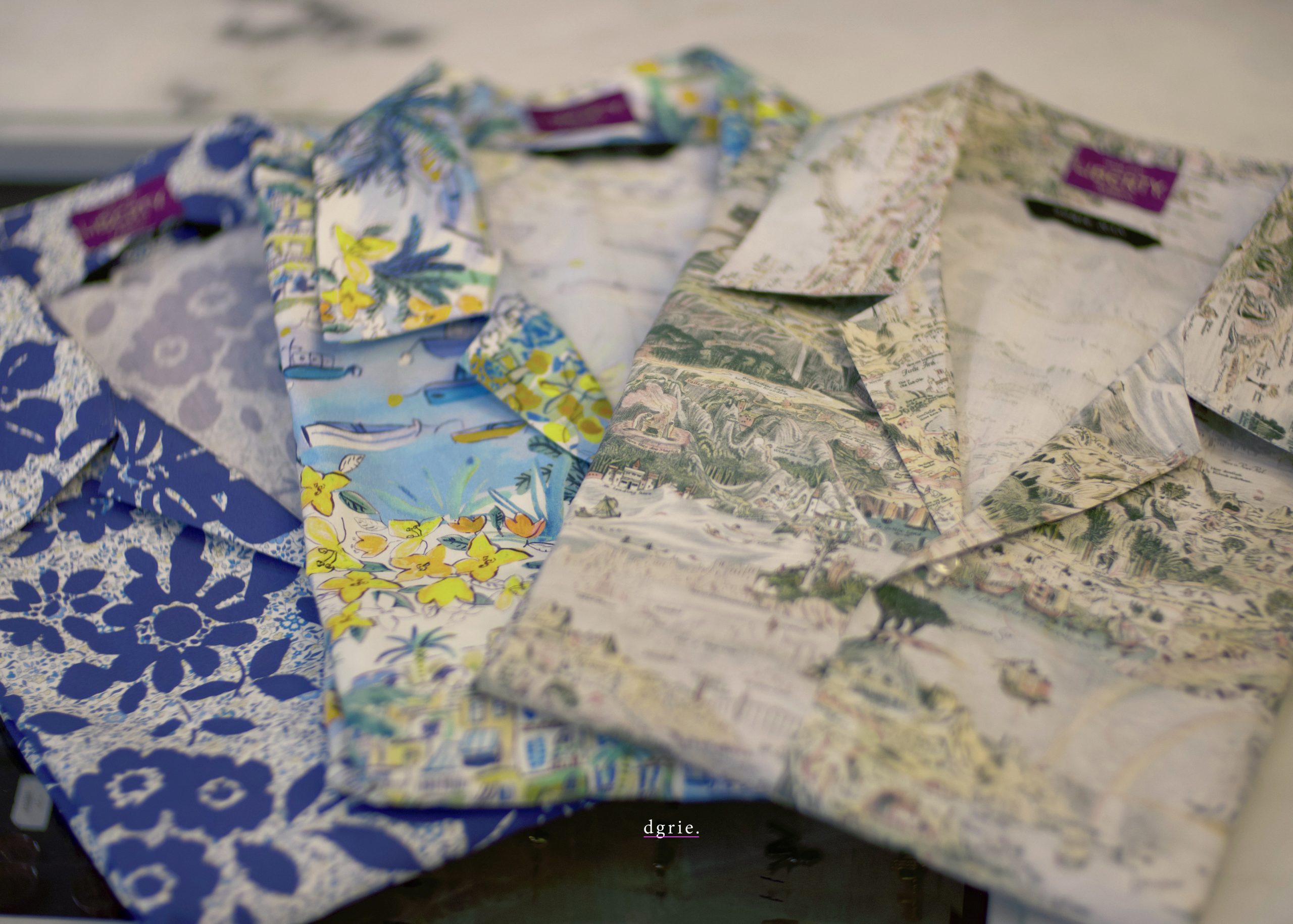 DGRIE ตัดเสื้อเชิ้ต LIBERTY London : Tana Lawn Open Collar Printed Shirts