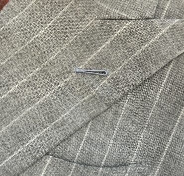 DGRIE Milanese Buttonhole - Grey Pinstripe Suits