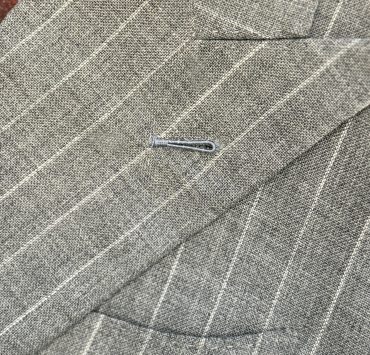 DGRIE Milanese Buttonhole - Grey Pinstripe Suits