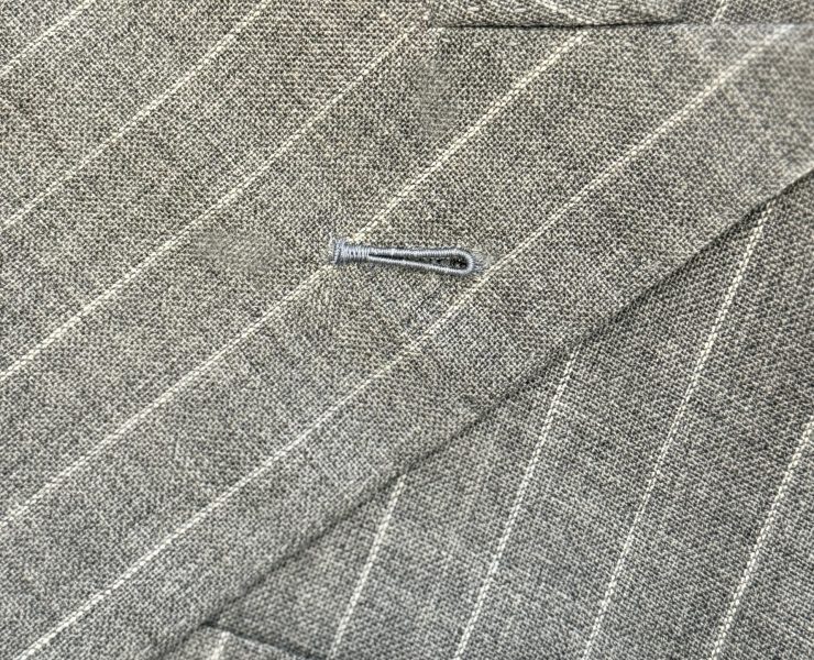 DGRIE Milanese Buttonhole - Grey Pinstripe Suits