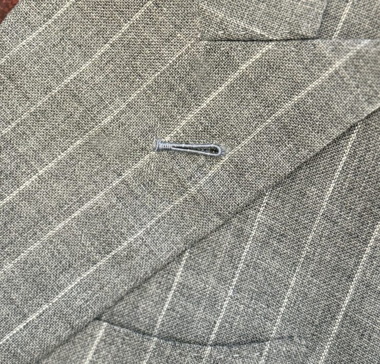 DGRIE Milanese Buttonhole - Grey Pinstripe Suits