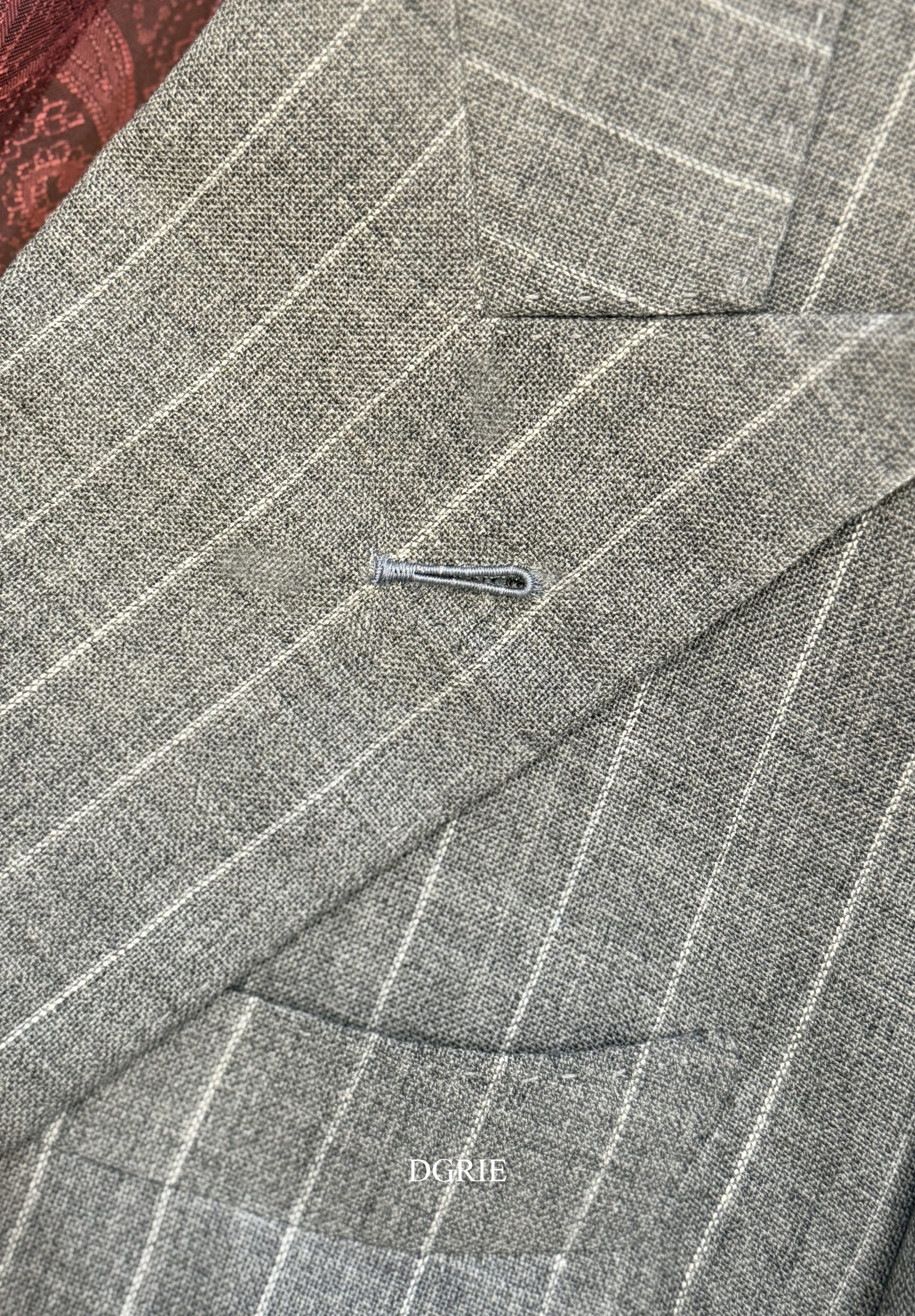 DGRIE Milanese Buttonhole - Grey Pinstripe Suits