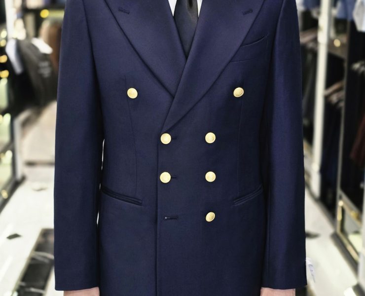 ตัดสูท DGRIE NAVY FLANNEL DOUBLE BREASTED SUITS