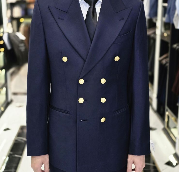 ตัดสูท DGRIE NAVY FLANNEL DOUBLE BREASTED SUITS
