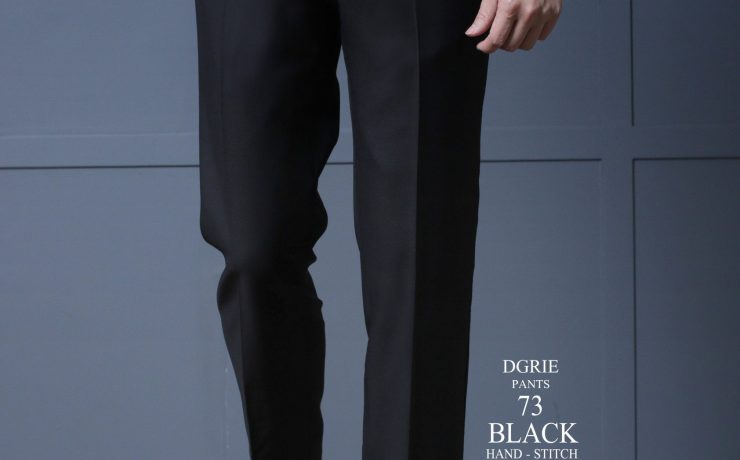 DGRIE PANTS 73 - ตัดกางเกง Super Black Hand Stitch + Side Adjuster
