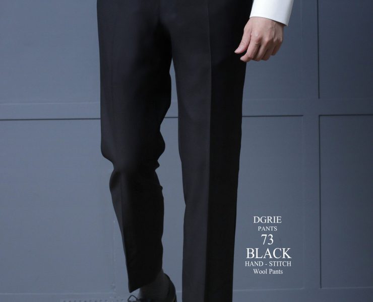 DGRIE PANTS 73 - ตัดกางเกง Super Black Hand Stitch + Side Adjuster