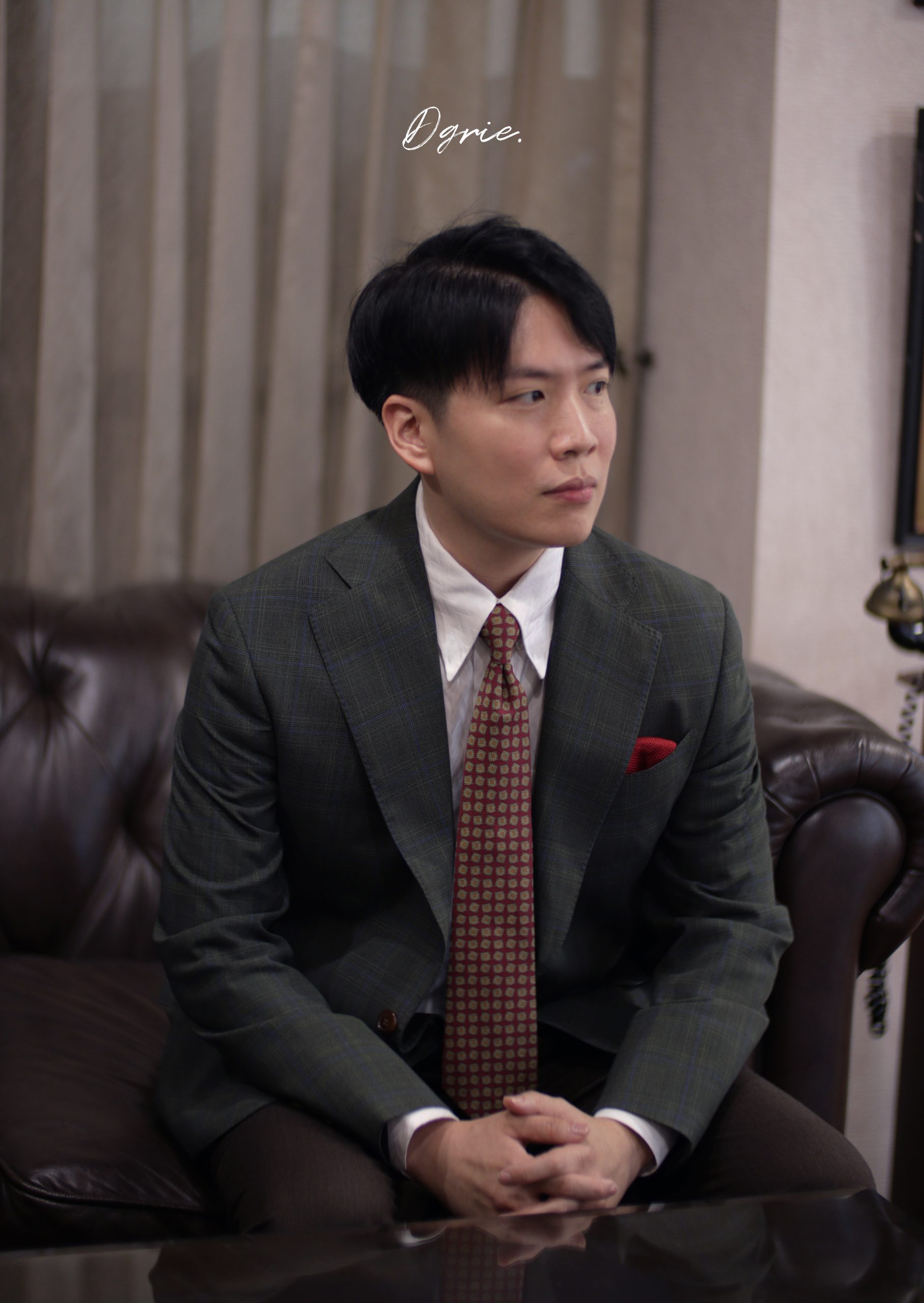 ร้านตัดสูท DGRIE SAGE GREEN UNLINED JACKET