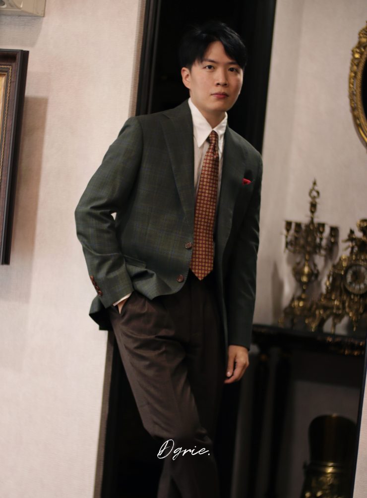 ร้านตัดสูท DGRIE SAGE GREEN UNLINED JACKET