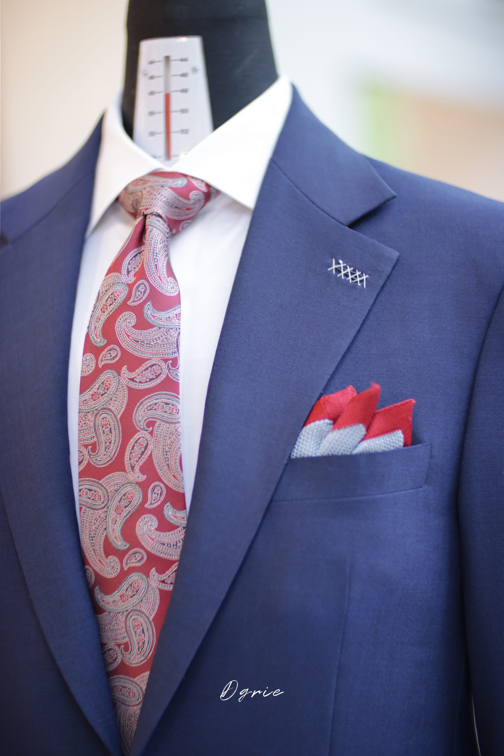 ตัดสูทหางม้าสีน้ำ CLASSIC NAVY FULLCANVAS SUITS