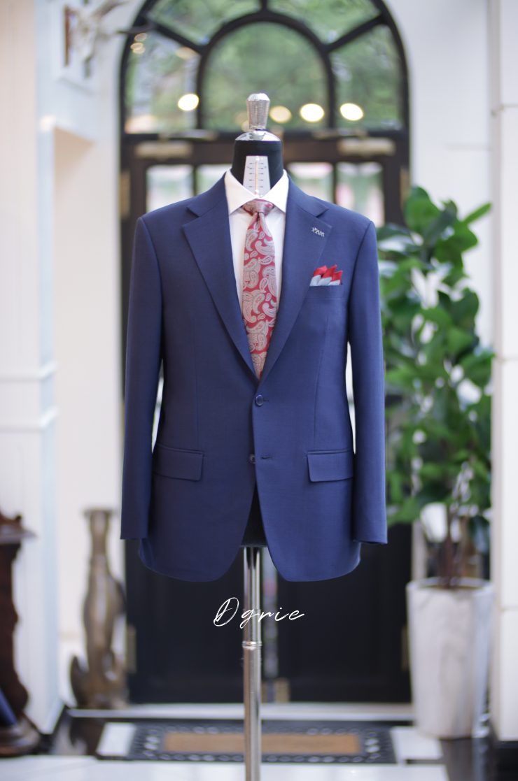 ตัดสูทหางม้าสีน้ำ CLASSIC NAVY FULLCANVAS SUITS