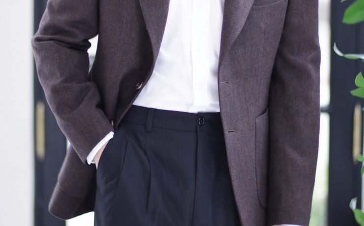 DGRIE ร้านตัดสูท Brown Flannel Sport Jacket