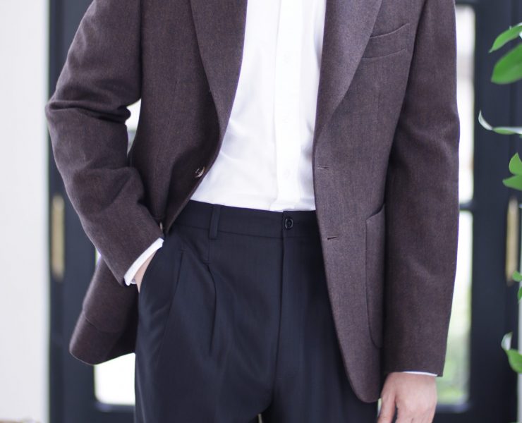 DGRIE ร้านตัดสูท Brown Flannel Sport Jacket