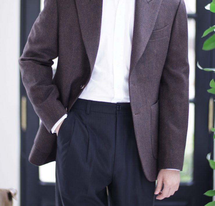 DGRIE ร้านตัดสูท Brown Flannel Sport Jacket