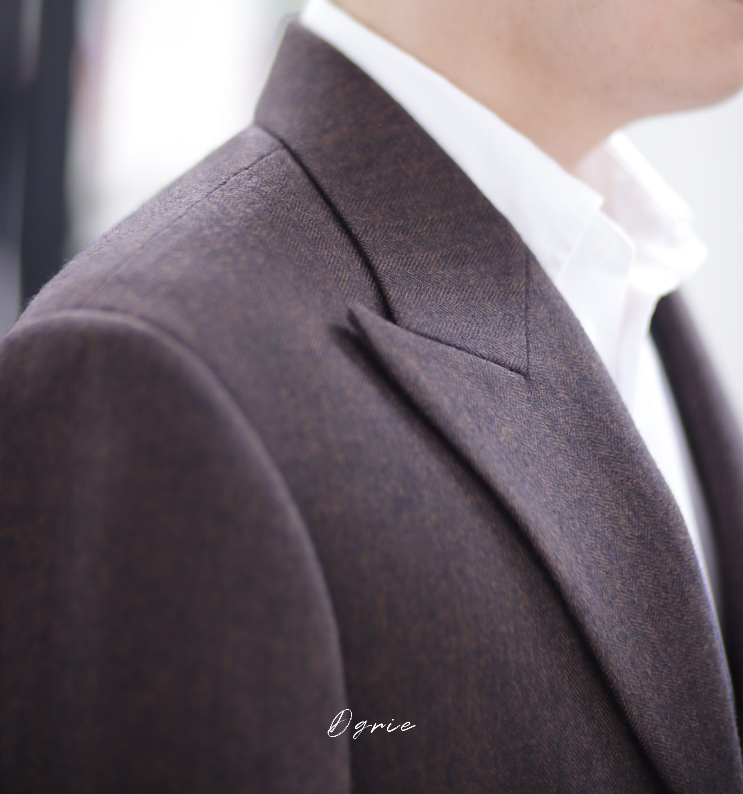 DGRIE ร้านตัดสูท Brown Flannel Sport Jacket