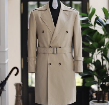 DGRIE ตัด Classic Trench coat แบบเรียบง่าย ปกคลาสสิค