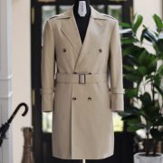 DGRIE ตัด Classic Trench coat แบบเรียบง่าย ปกคลาสสิค