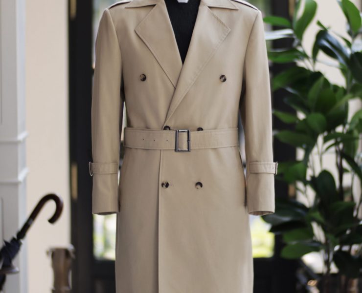 DGRIE ตัด Classic Trench coat แบบเรียบง่าย ปกคลาสสิค