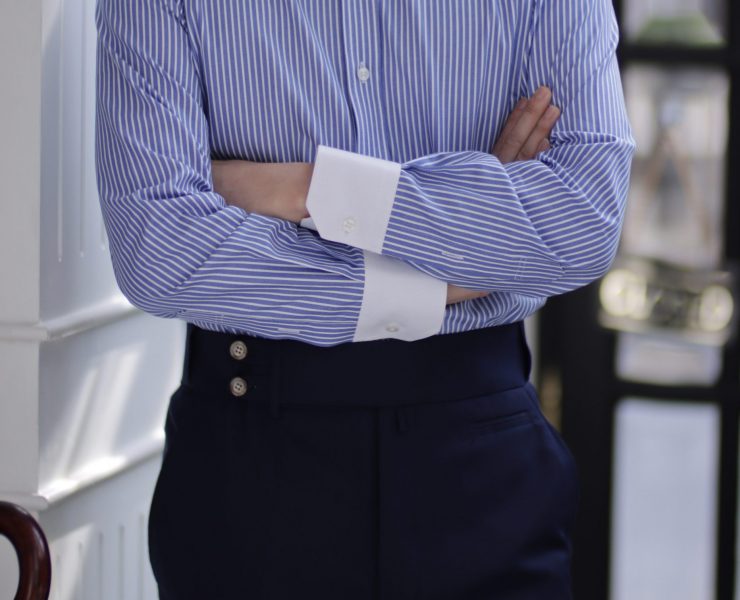 ตัดเสื้อเชิ้ตปกขาว DGRIE Custom White Club Collar Shirts