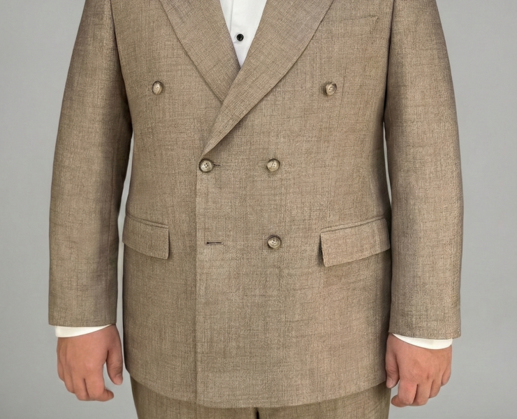 DGRIE ตัดสูท Double Breasted Linen Bamboo Suits