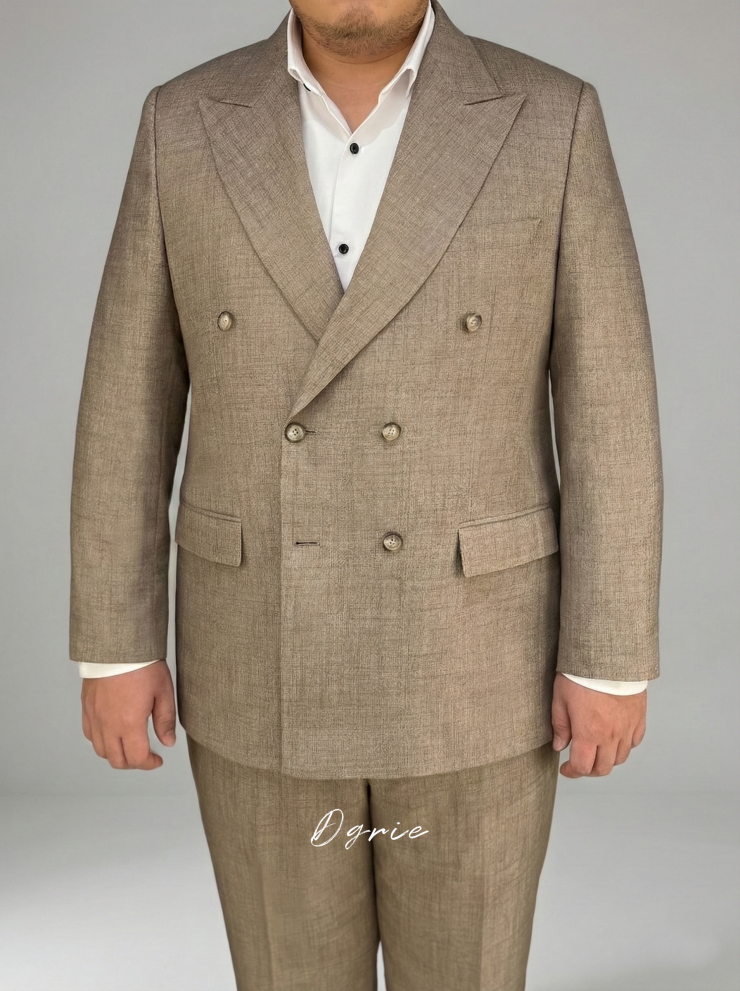 DGRIE ตัดสูท Double Breasted Linen Bamboo Suits