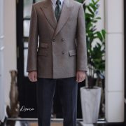 DGRIE Herringbone Double Breasted Suit