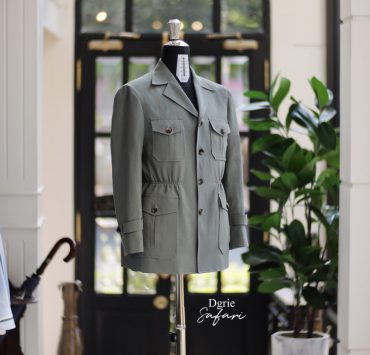 DGRIE - Solbiati - Art Du Lin - Silver Green Safari Jacket