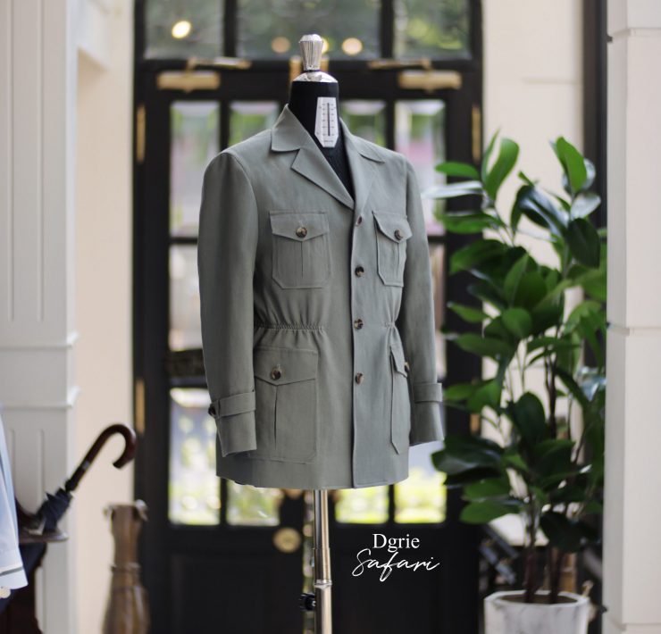 DGRIE - Solbiati - Art Du Lin - Silver Green Safari Jacket 14 DGRIE - Solbiati - Art Du Lin - Silver Green Safari Jacket