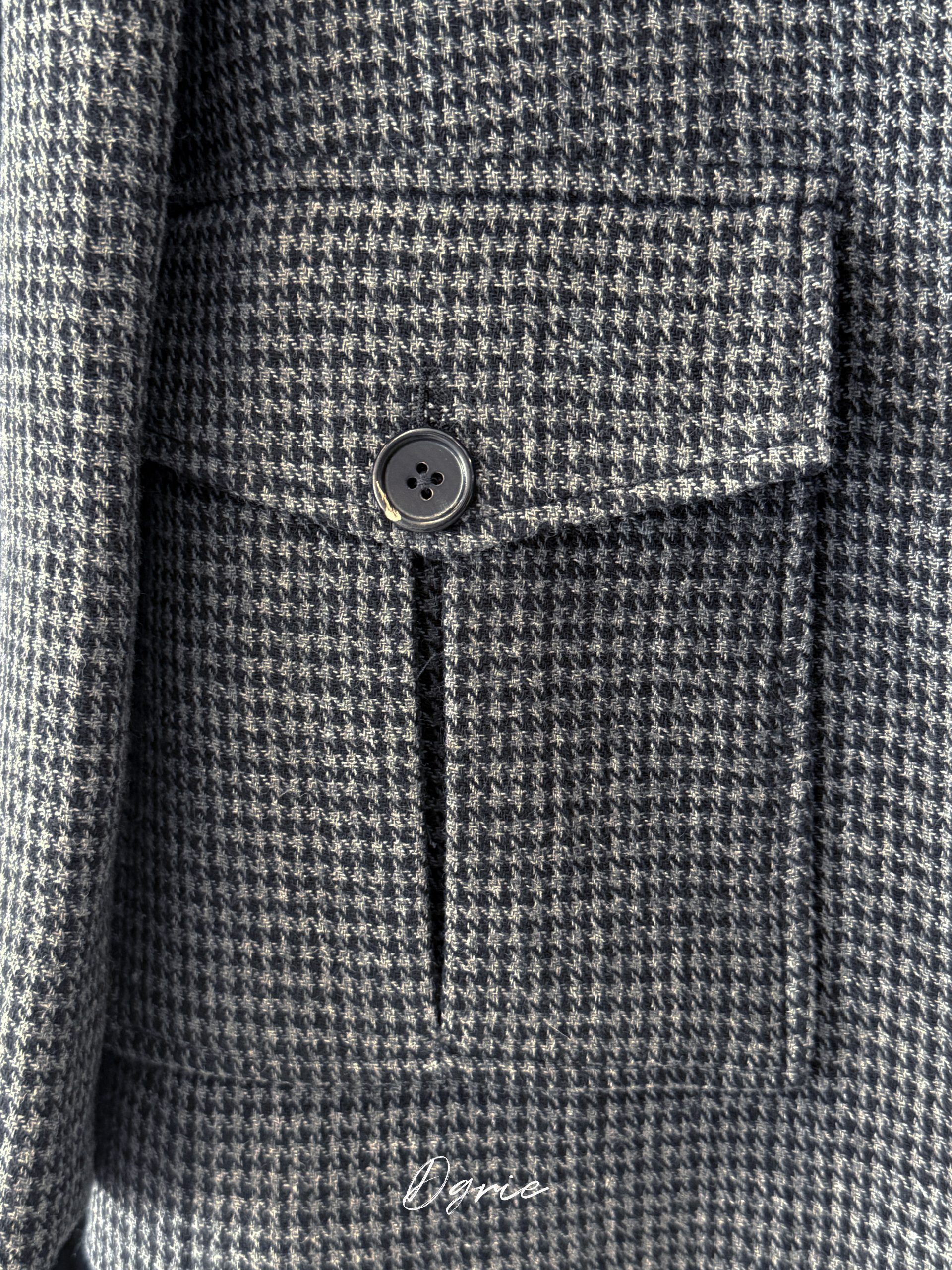 เสื้อซาฟารี DGRIE Flannel Houndstooth Safari jacket